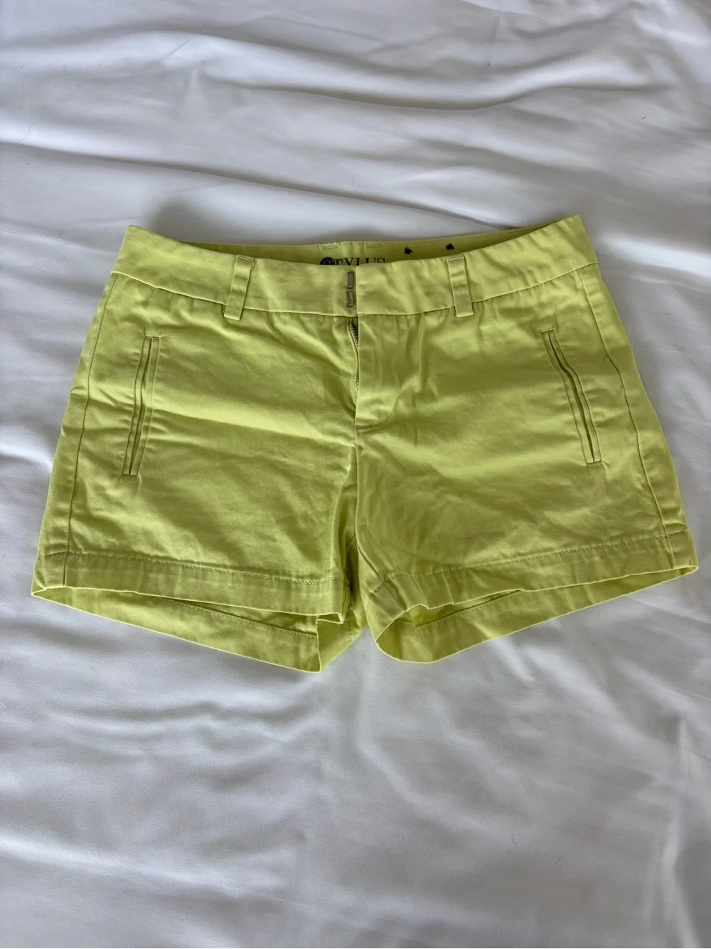 Stylus Lime Green/Yellow Women’s Cotton Shorts